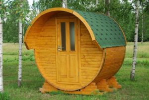 Oval barrel saunas