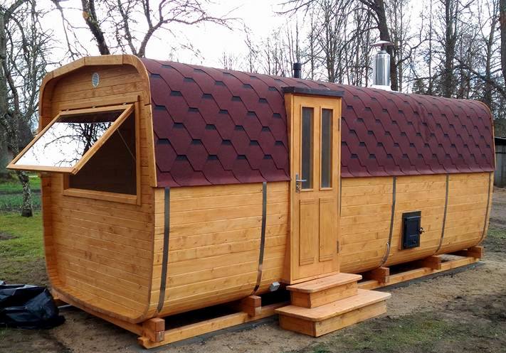 Ovālā mucveida pirts 6m