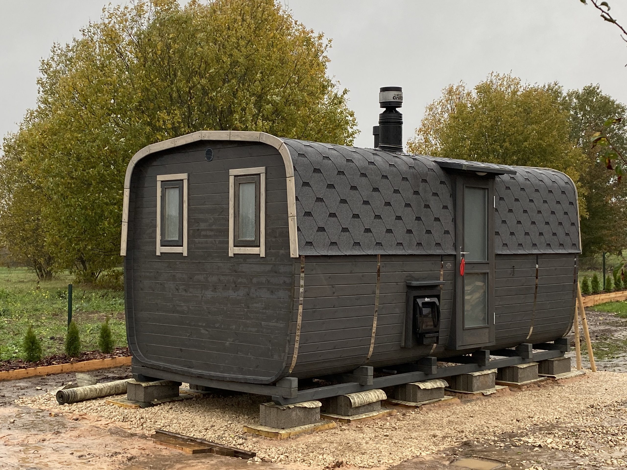 Oвальная баня-бочка 5 м