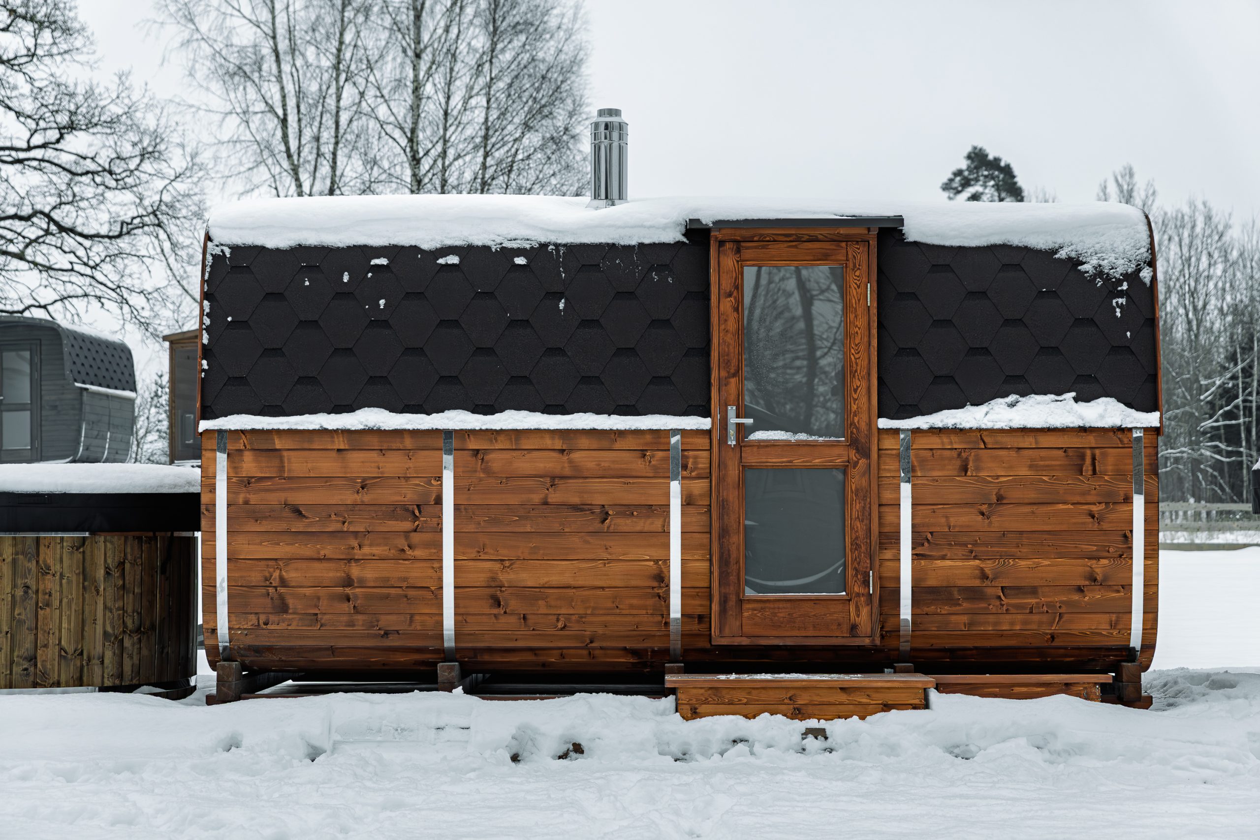 Oвальная баня-бочка 4,5м